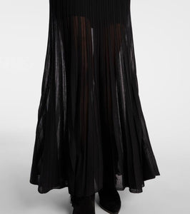 Isabel Marant Gisole pointelle turtleneck maxi dress