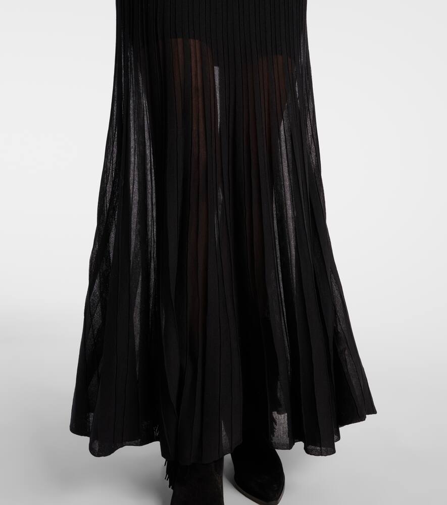 Isabel Marant Gisole pointelle turtleneck maxi dress