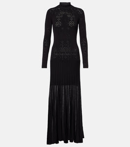 Isabel Marant Gisole pointelle turtleneck maxi dress