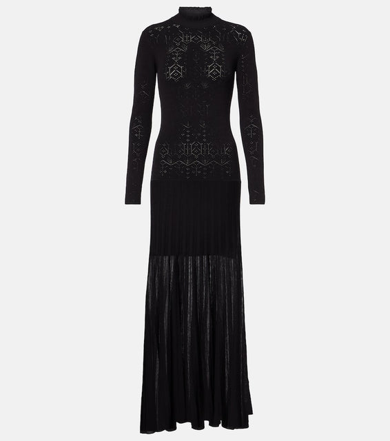 Isabel Marant Gisole pointelle turtleneck maxi dress