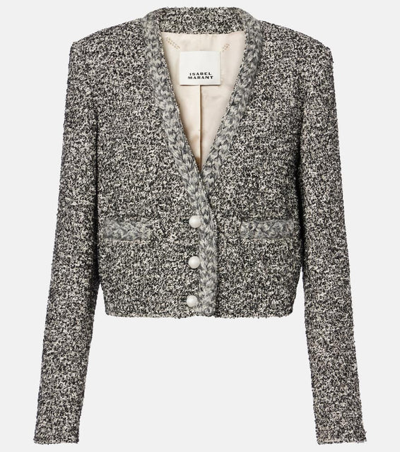 Isabel Marant Gwendoline cropped tweed blazer