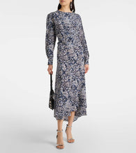 Isabel Marant Hanane ruffled printed silk-blend maxi dress