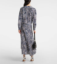 Isabel Marant Hanane ruffled printed silk-blend maxi dress