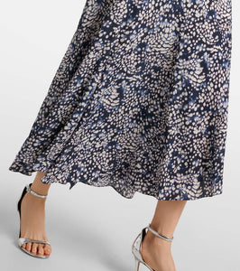 Isabel Marant Hanane ruffled printed silk-blend maxi dress