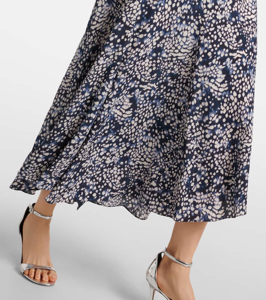 Isabel Marant Hanane ruffled printed silk-blend maxi dress