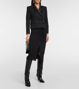 Isabel Marant Hastagd cropped wool tuxedo jacket