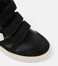 Isabel Marant IM3 suede-trimmed wedge high-top sneakers