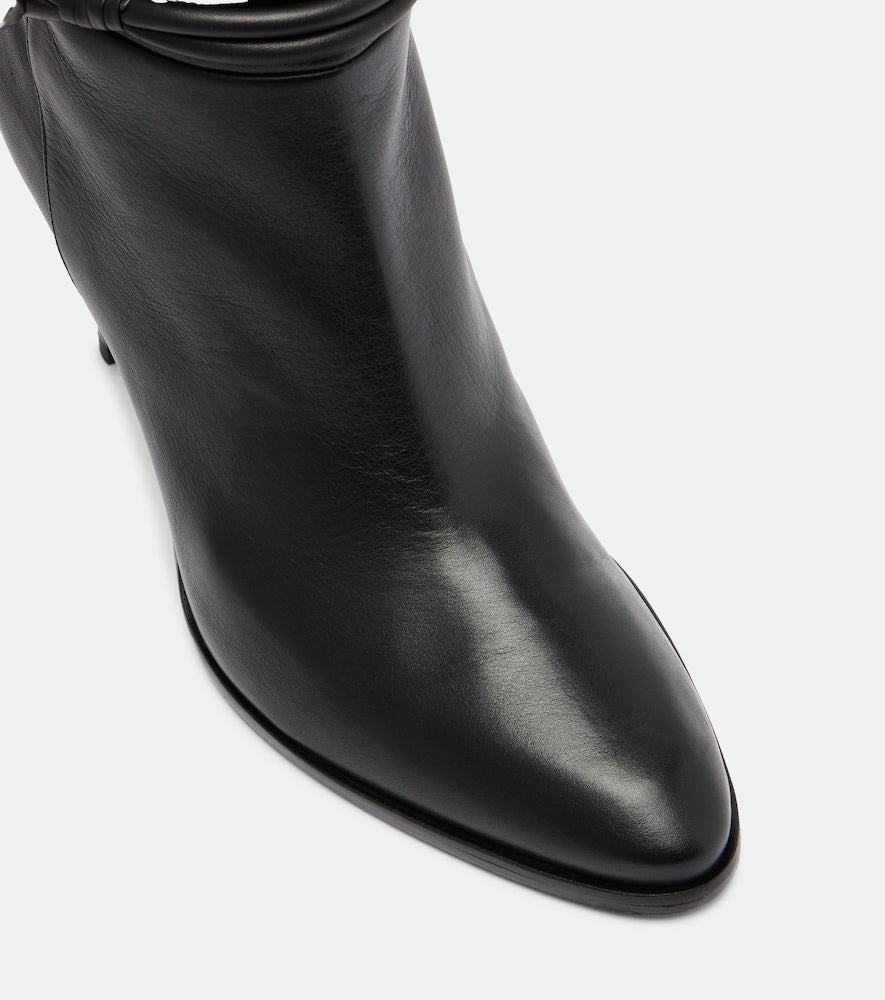Isabel Marant Ieva Button 90 leather knee-high boots