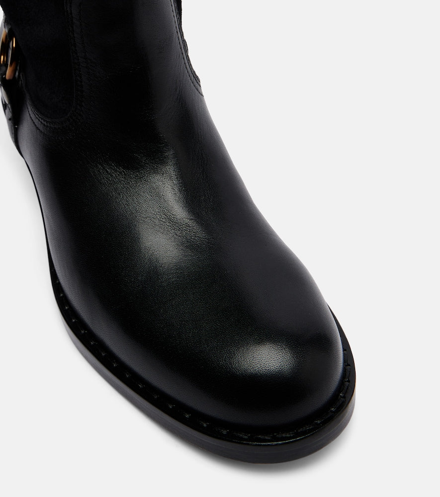 Isabel Marant Ildra 35 leather and suede ankle boots