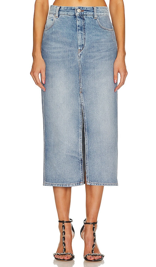 Isabel Marant Julicia Skirt in Blue - Jupe Julia Marant Isabel Marant en bleu - Isabel Marant Julia 蓝色半身裙 - Isabel Marant Julicia Rock in Blau - Isabel Marant 줄리시아 스커트블루 색상 - Gonna Isabel Marant Julia in blu