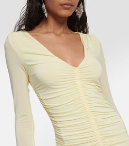 Isabel Marant Laly gathered jersey midi dress