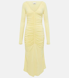 Isabel Marant Laly gathered jersey midi dress