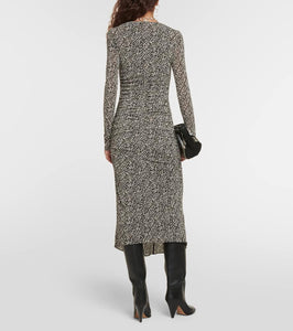 Isabel Marant Laly printed jersey midi dress