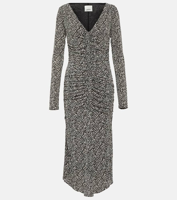 Isabel Marant Laly printed jersey midi dress
