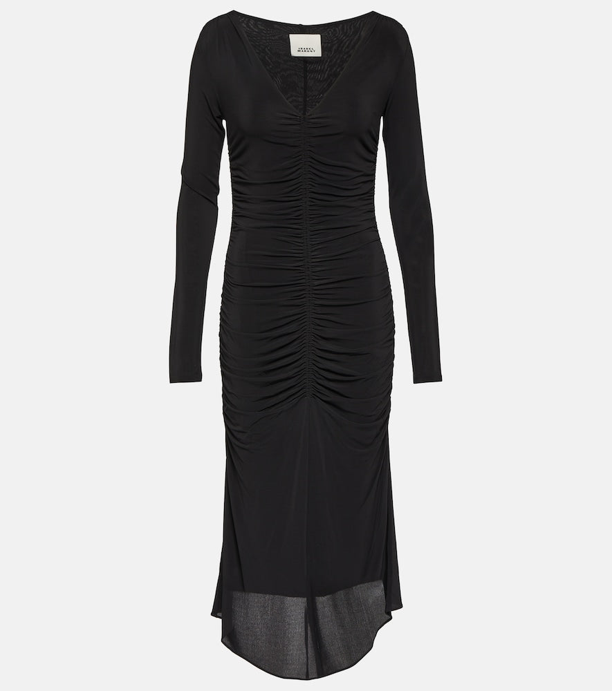 Isabel Marant Laly ruched jersey midi dress. Isabel Marant Laly 褶饰平纹针织中长连衣裙