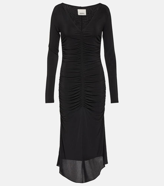 Isabel Marant Laly ruched jersey midi dress