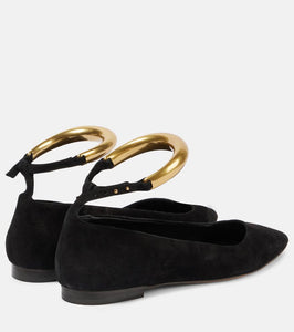 Isabel Marant Leanor embellished leather ballet flats