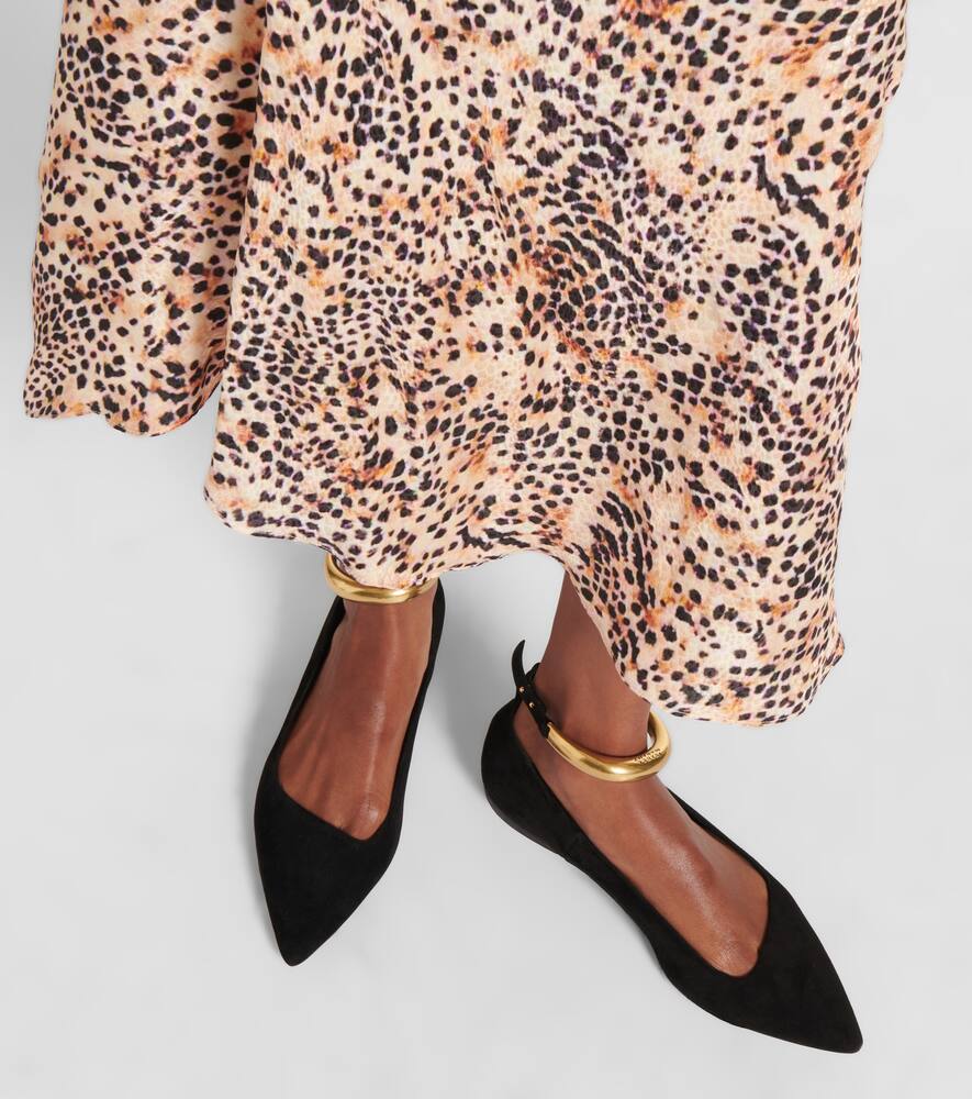 Isabel Marant Leanor embellished leather ballet flats