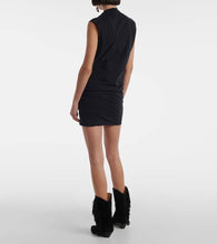 Isabel Marant Leany asymmetric cotton jersey minidress