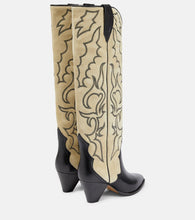 Isabel Marant Leila leather and suede cowboy boots