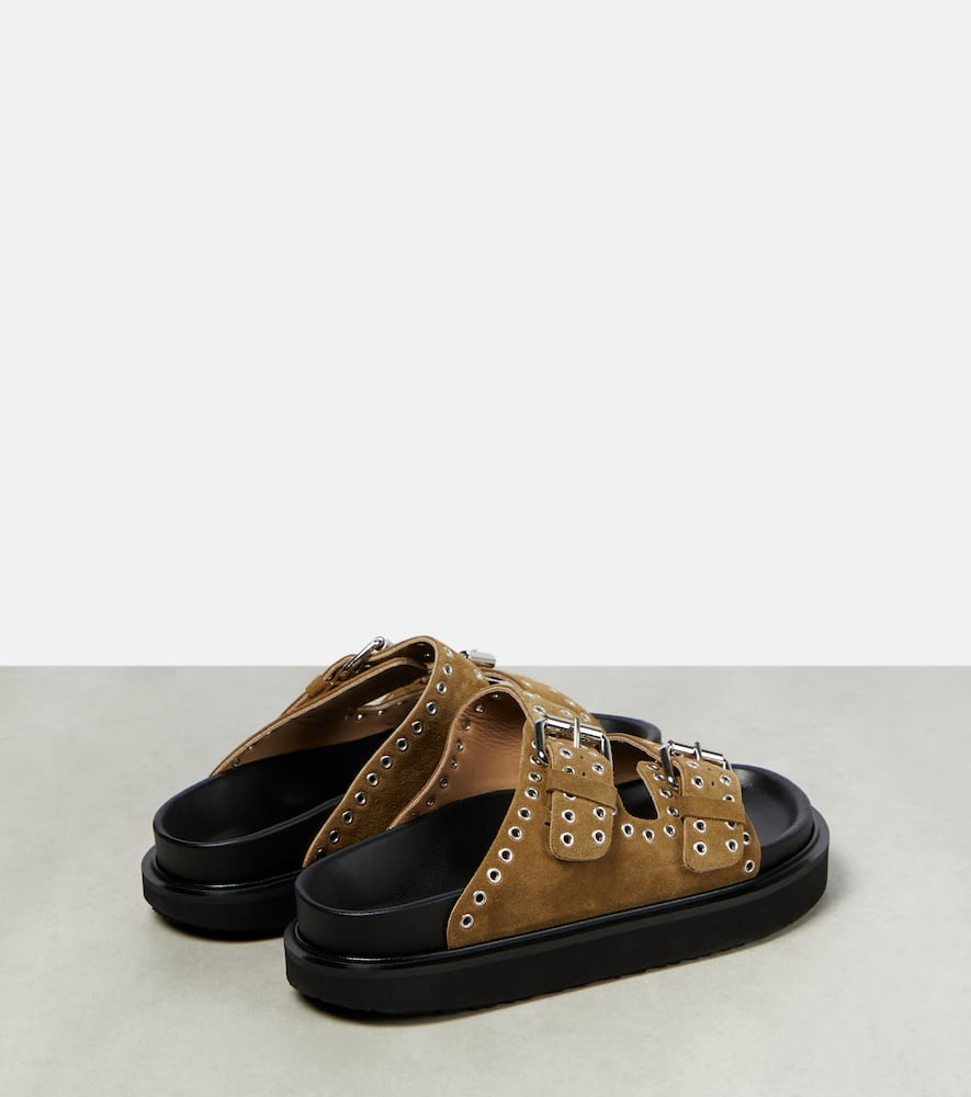 Isabel Marant Lennya embellished suede sandals