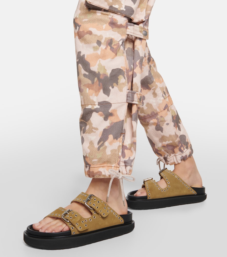 Isabel Marant Lennya embellished suede sandals