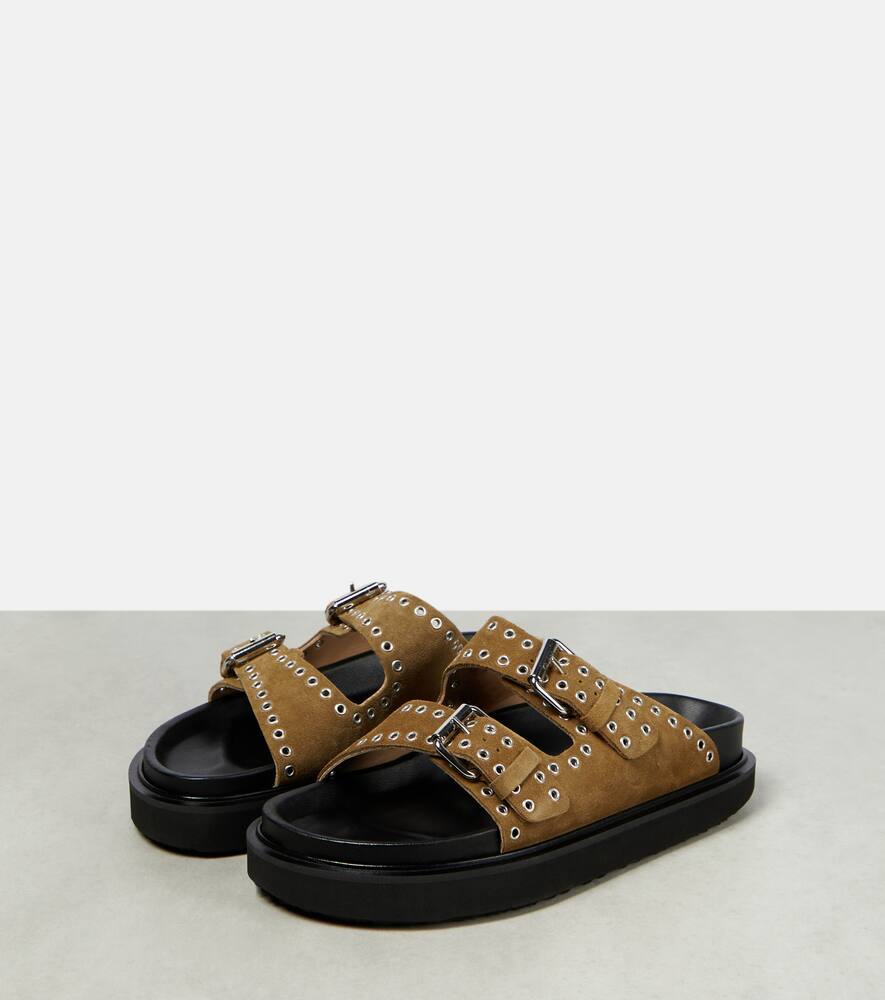 Isabel Marant Lennya embellished suede sandals