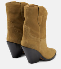 Isabel Marant Leyane suede mid-calf cowboy boots