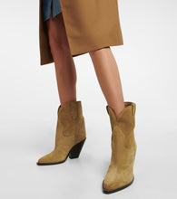 Isabel Marant Leyane suede mid-calf cowboy boots