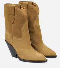 Isabel Marant Leyane suede mid-calf cowboy boots - Isabel Marant Leyane 麂皮中筒牛仔靴