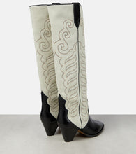 Isabel Marant Liela leather and suede cowboy boots