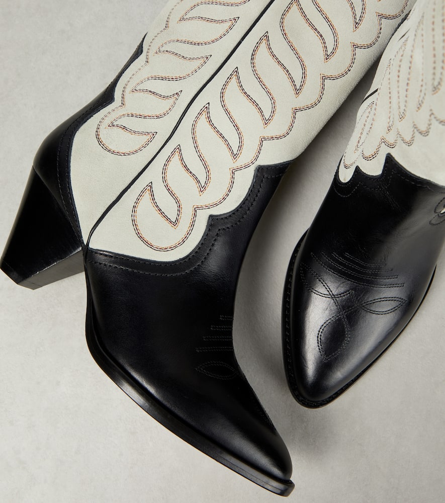 Isabel Marant Liela leather and suede cowboy boots