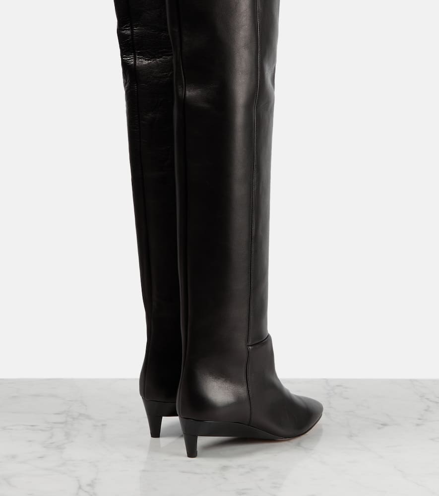 Isabel Marant Lisali leather over-the-knee boots