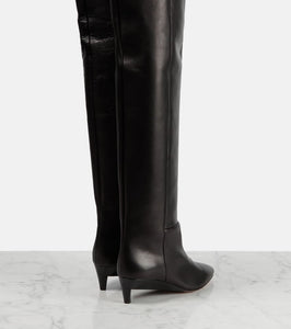 Isabel Marant Lisali leather over-the-knee boots
