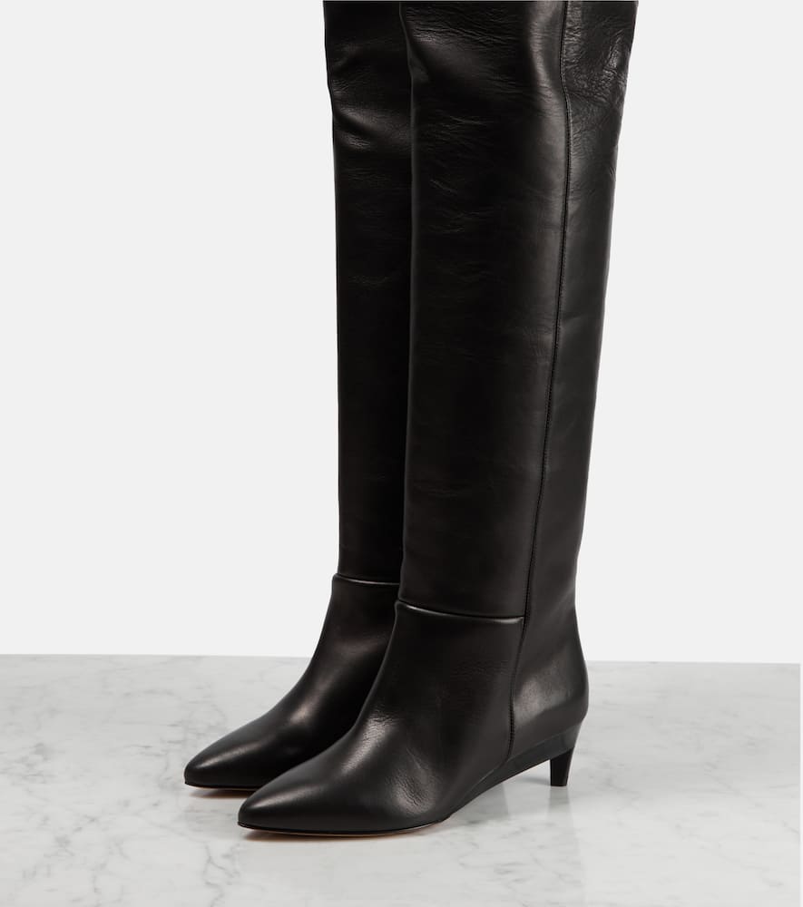 Isabel Marant Lisali leather over-the-knee boots