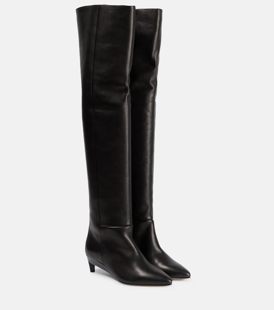 Isabel Marant Lisali leather over-the-knee boots