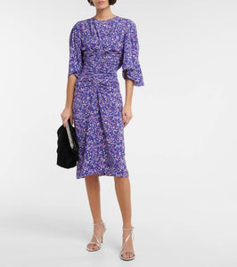 Isabel Marant Lurner silk-blend midi dress