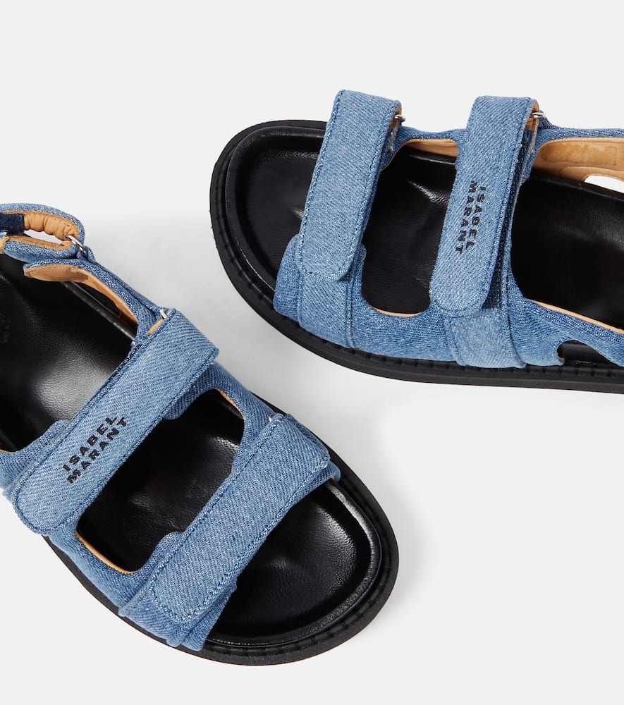 Isabel Marant Madee denim platform sandals