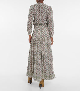 Isabel Marant Mafezia floral silk maxi dress