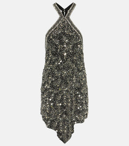 Isabel Marant Mahina embellished silk minidress