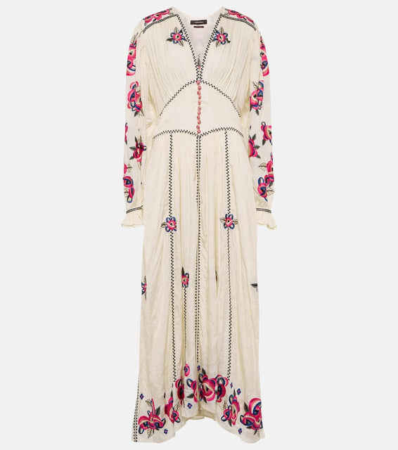 Isabel Marant Moyrae floral silk maxi dress