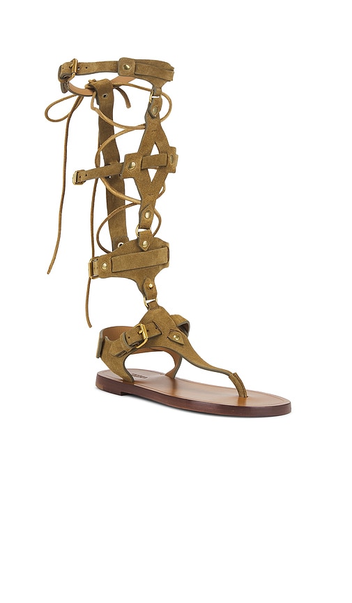 Isabel Marant Nensi Sandal in Taupe