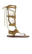 Isabel Marant Nensi Sandal in Taupe | Taupe Strappy Sandals for Women
