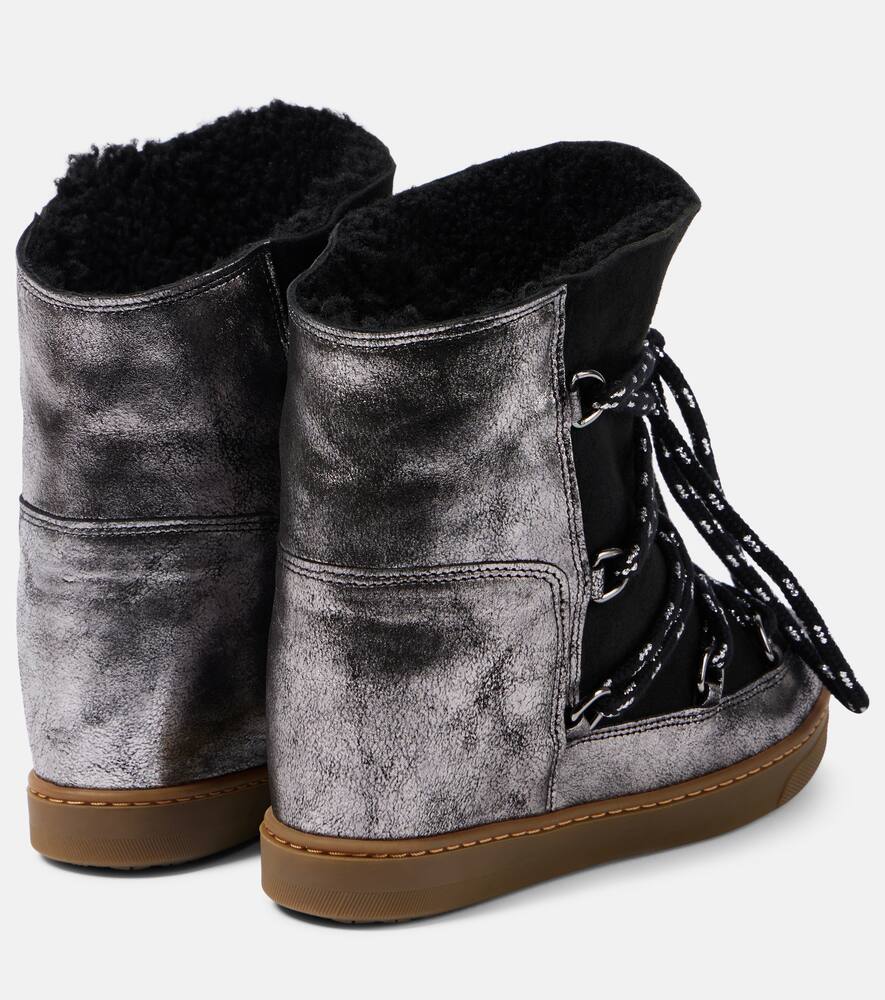 Isabel Marant Nowles shearling-lined leather snow boots
