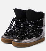 Isabel Marant Nowles shearling-lined leather snow boots