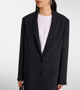 Isabel Marant Oceanyga striped cr√É¬™pe blazer