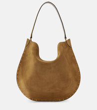 Isabel Marant Oskan Large suede shoulder bag. Shop Isabel Marant Shoulder Bags for women now.