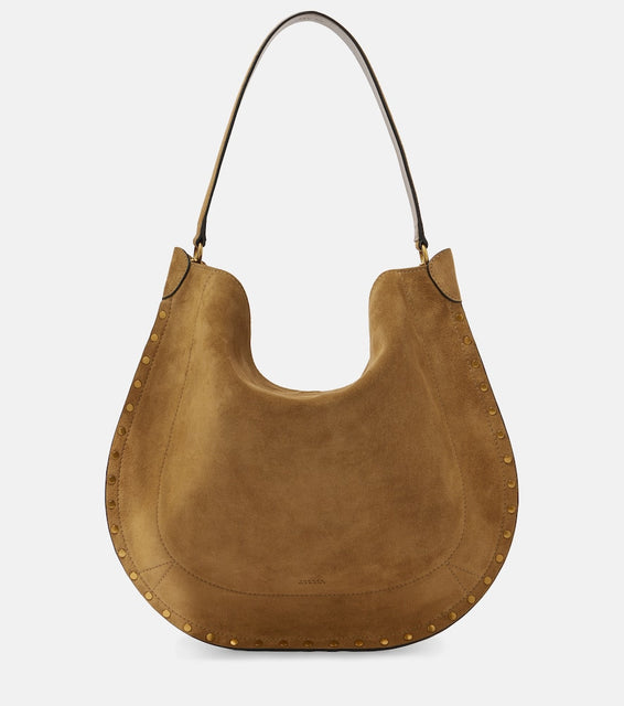 Isabel Marant Oskan Large suede shoulder bag. Shop Isabel Marant Shoulder Bags for women now.
