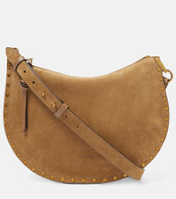Isabel Marant Oskan Small suede shoulder bag. Shop Isabel Marant Shoulder Bags for women now.