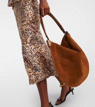 Isabel Marant Oskan braided suede shoulder bag